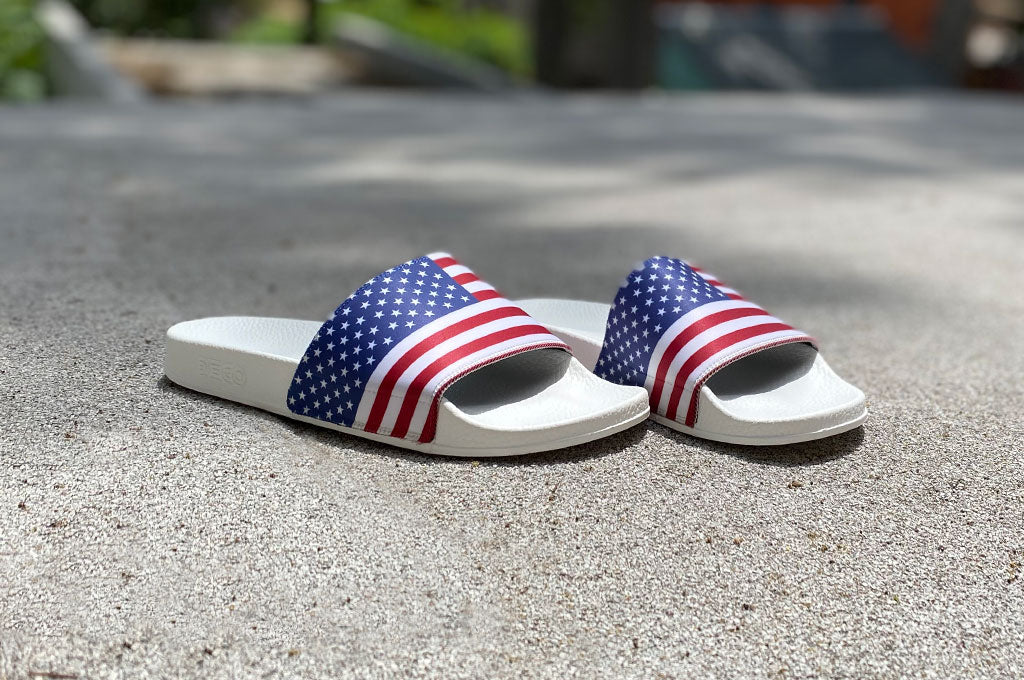 AMERICAN FLAG SLIDE SHOES main image 0
