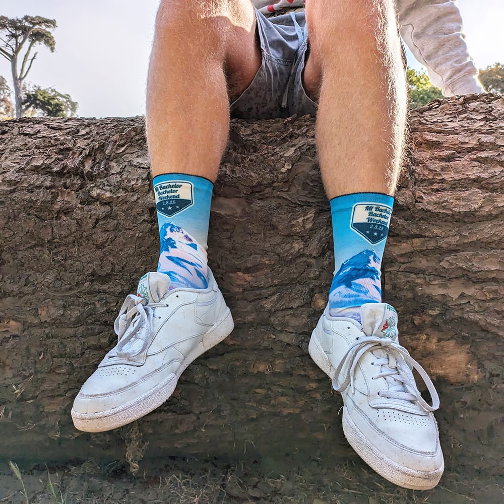 Matching custom socks for a bachelor party