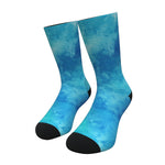 Ocean Blue Tie Dye Socks