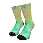 Lime And Yellow Tie Dye Socks