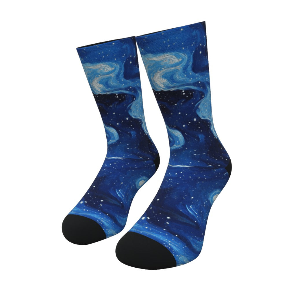 Starry Night Space Socks