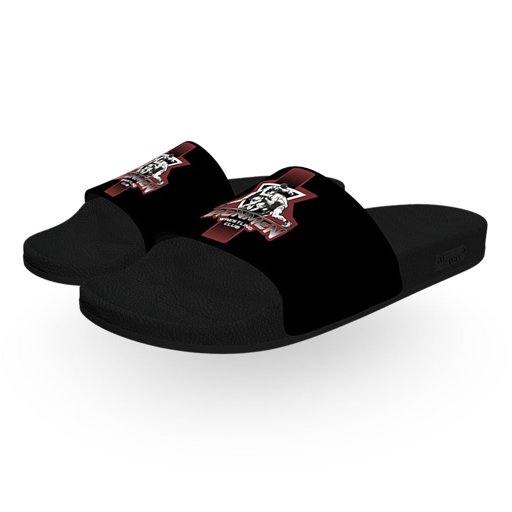 Ironmen Wrestling Club Slides - Black