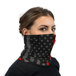 Dark Thin Red Line Flag Neck Gaiter