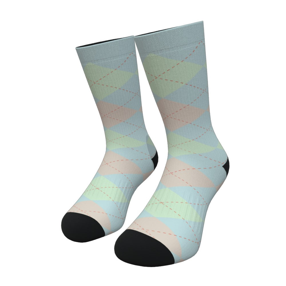 Pastel Argyle Socks