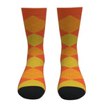 Orange Argyle Socks