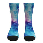 Violet And Cyan Tie Dye Socks