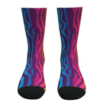 Rainbow Zebra Print Socks
