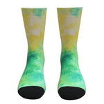 Lime And Yellow Tie Dye Socks