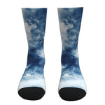 Navy And White Tie Dye Socks