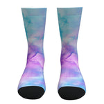 Turquoise And Pink Tie Dye Socks