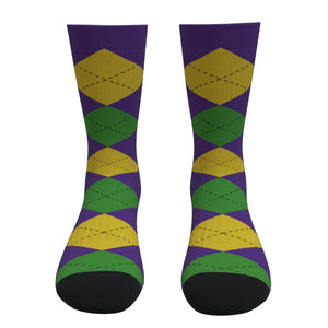 Mardi Gras Argyle Socks
