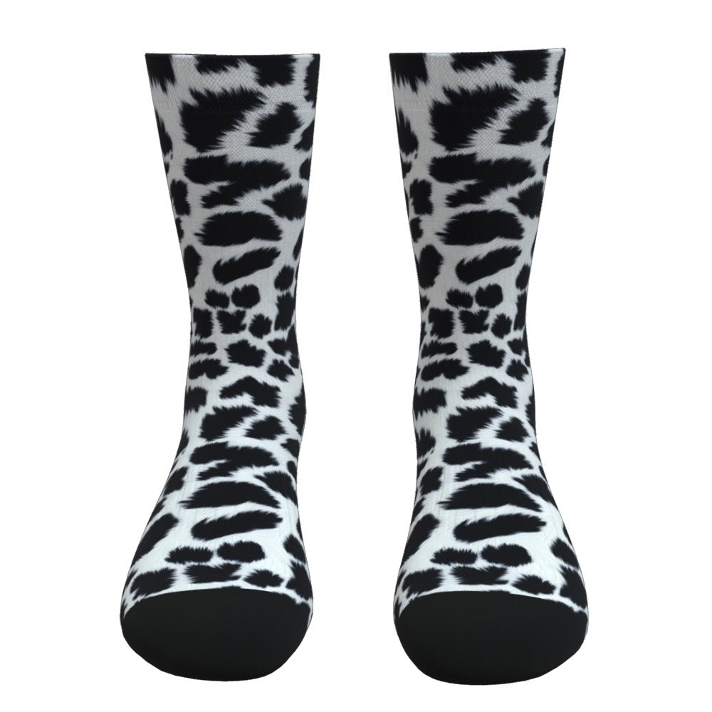 Snow Leopard Print Socks