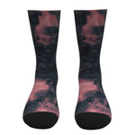 Pink And Black Tie Dye Socks