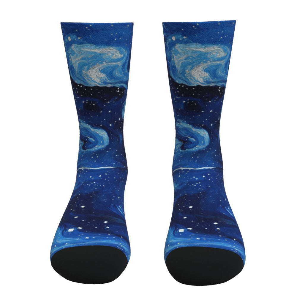 Starry Night Space Socks