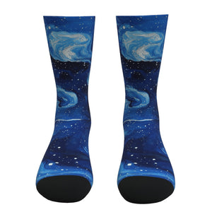 Starry Night Space Socks