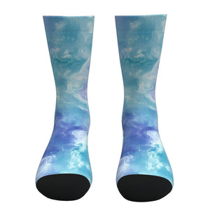 Mint And Lavender Tie Dye Socks