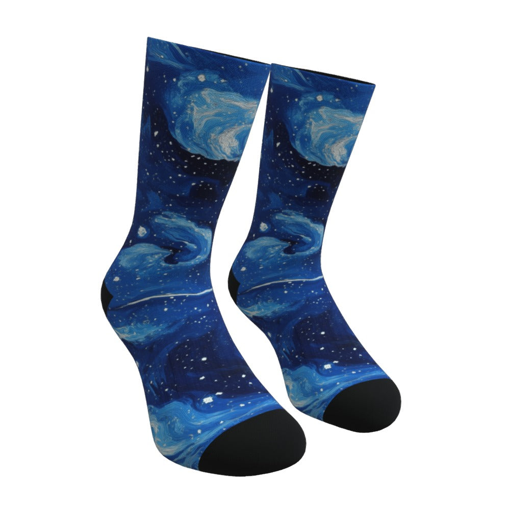 Starry Night Space Socks