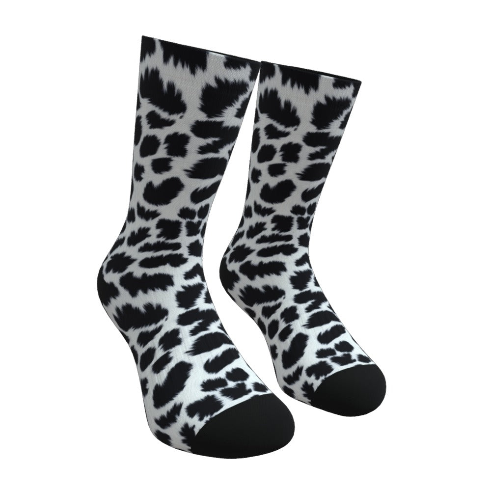Snow Leopard Print Socks