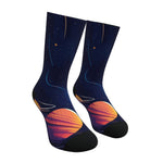 Space Saturn Planet Socks