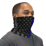 Dark Thin Blue Line Flag Neck Gaiter