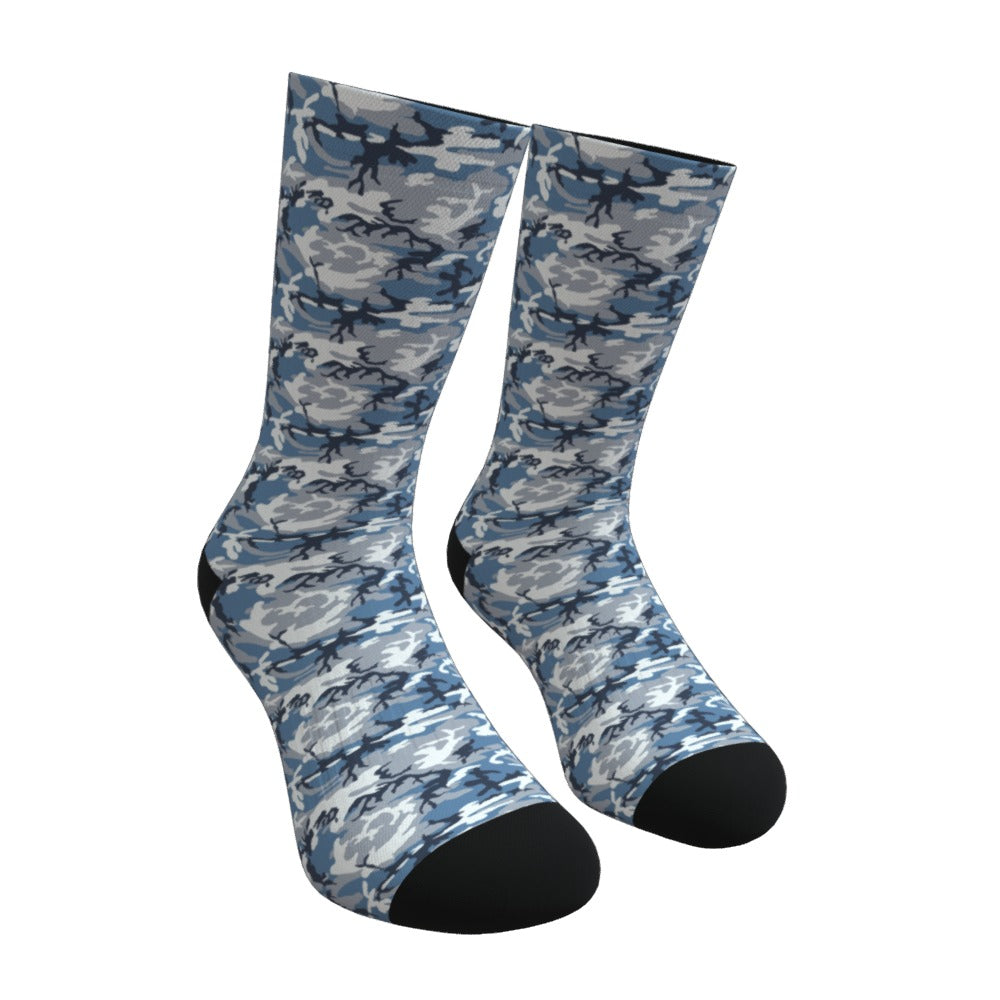 Arctic Blue ERDL Camouflage Crew Socks