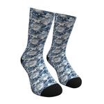 Arctic Blue ERDL Camouflage Crew Socks
