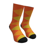 Orange Argyle Socks