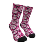 Pink ERDL Camouflage Crew Socks