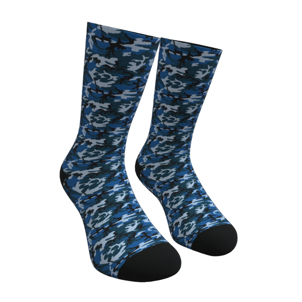 Dark Blue ERDL Camouflage Crew Socks