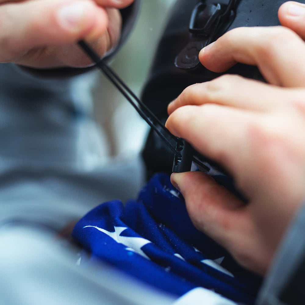 Elastic drawstring on a heavyweight neck gaiter