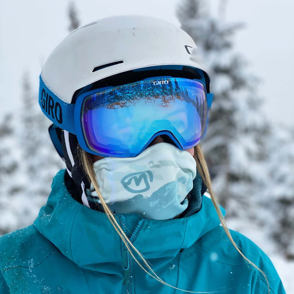 Heavyweight custom neck gaiter with a printed design