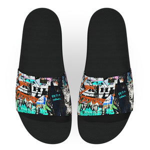 Graffiti Street Art Slide Sandals