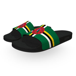 Dominica Flag Slide Sandals