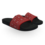 Norwegian Red and White Christmas Sweater Slides