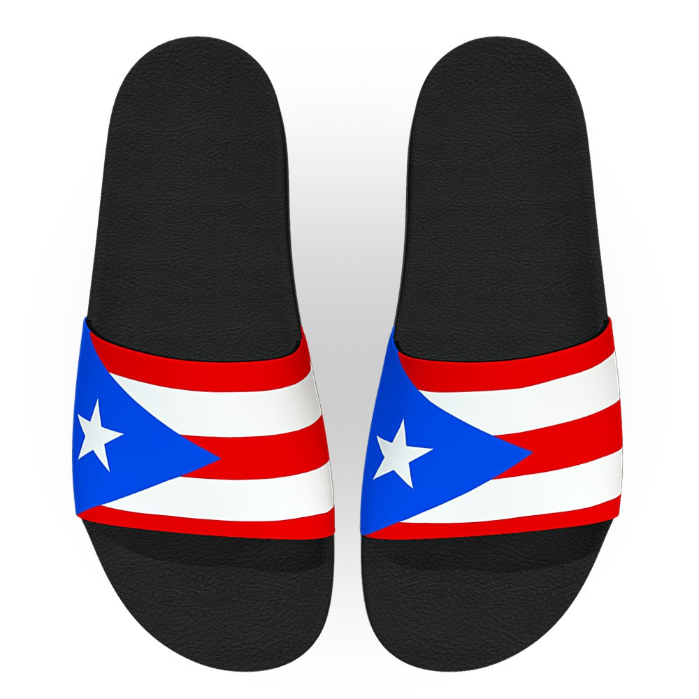 Puerto Rico Flag Slide Sandals