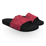 Red Memphis Confetti Slide Sandals