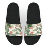 Off White Tropical Flora Slide Sandals