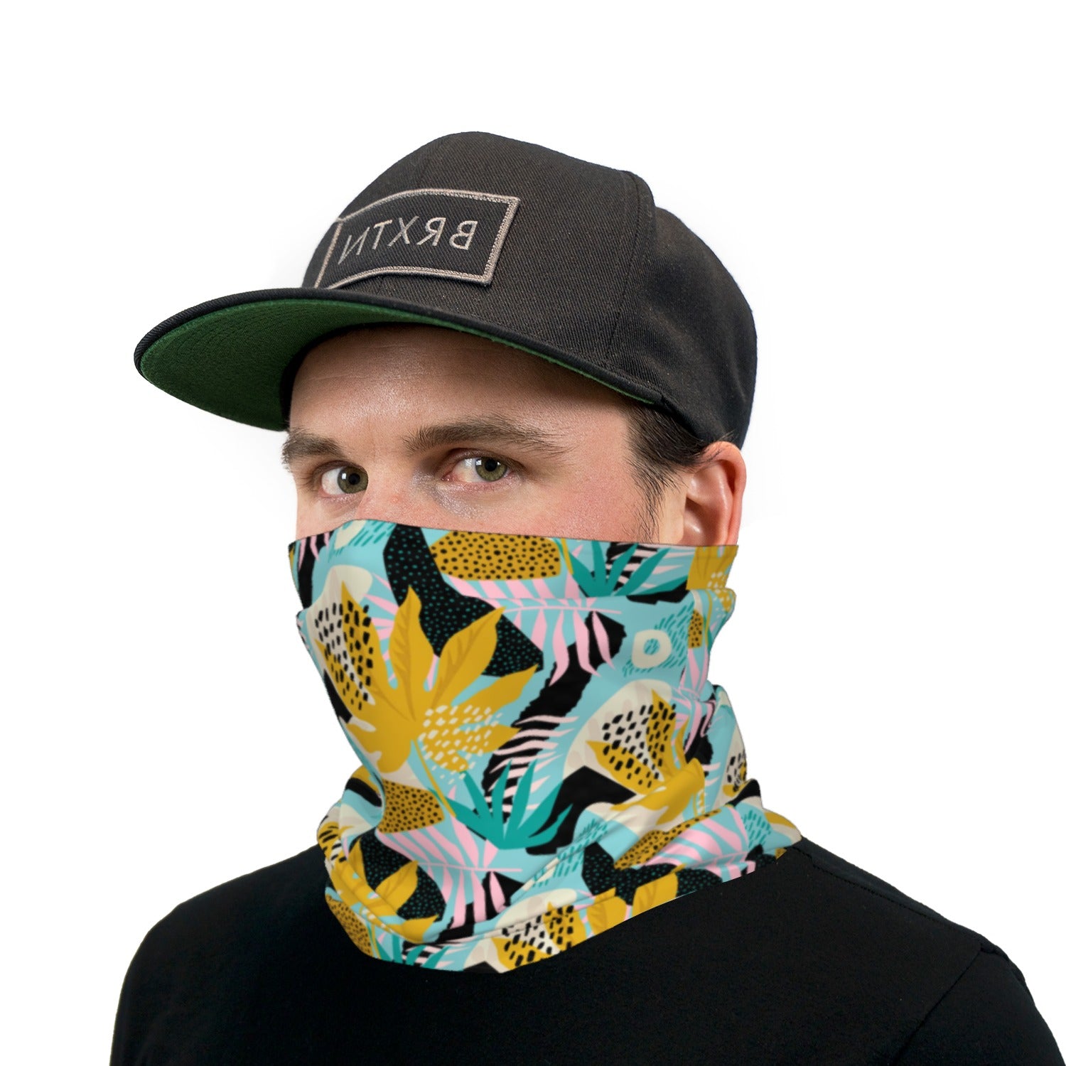 Modern Hawaiian Neck Gaiter Face Mask