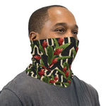 Tropical Space Print Neck Gaiter Face Mask