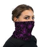 Hot Pink Spiderwebs Neck Gaiter Face Mask