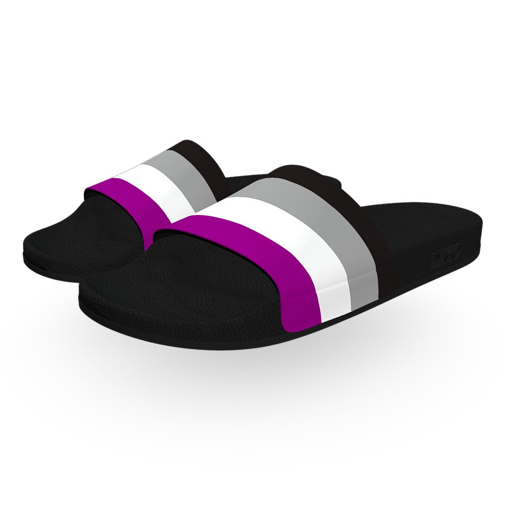 Asexual Pride Flag Slide Sandals