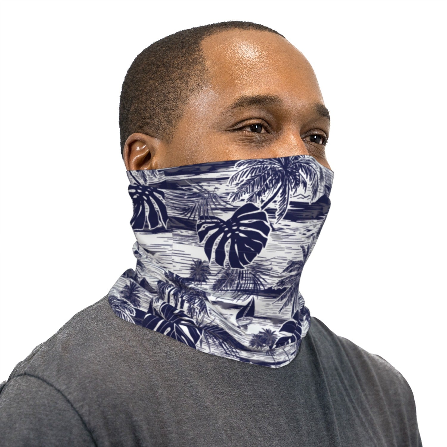 Tropical Sketch Neck Gaiter Face Mask