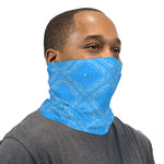 Light Blue Bandana Paisley Neck Gaiter Face Mask