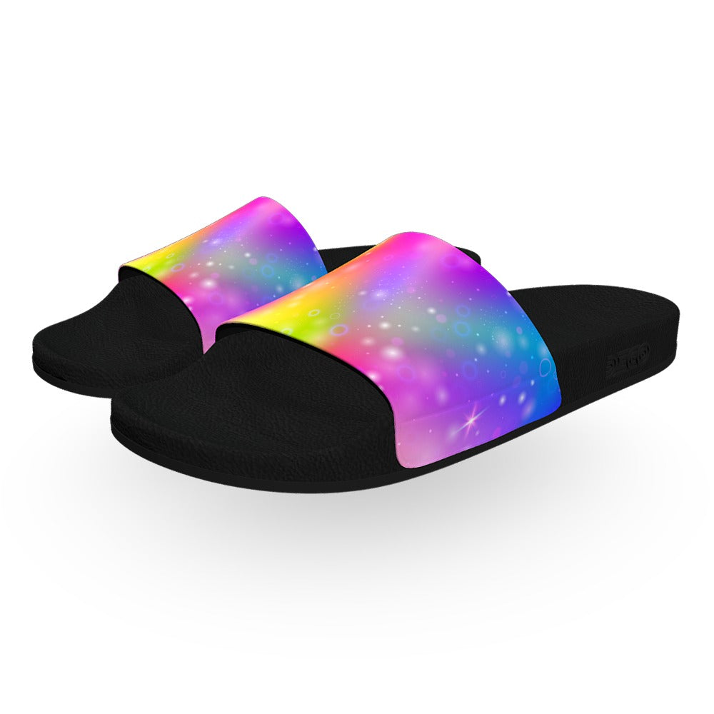 Rainbow Sparkle Slide Sandals