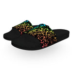Rainbow Crayon Drips Slide Sandals