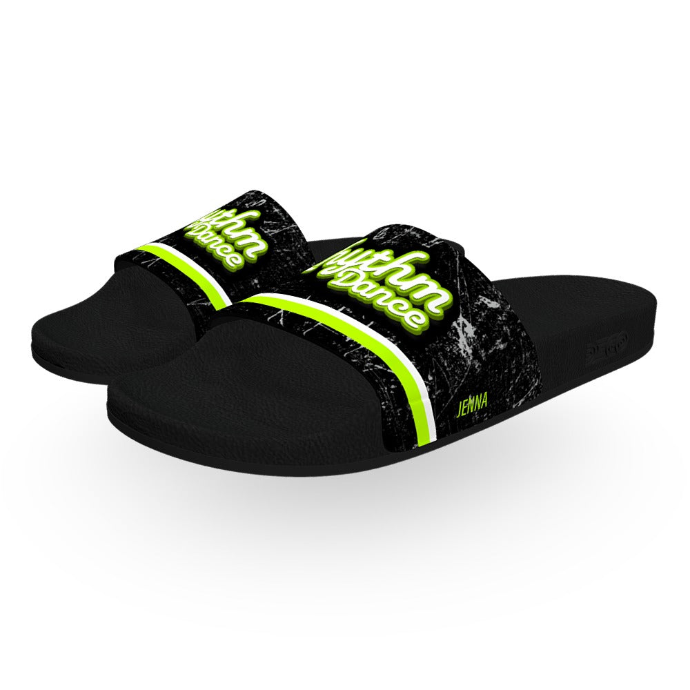 Track Stripe Crackle Team Slide Sandals