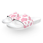 Pink Cow Print Slide Sandals