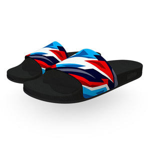 Speedy Red White and Blue Slide Sandals