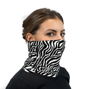 Zebra Print Neck Gaiter Face Mask