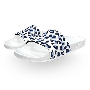 Snow Leopard Slide Sandals
